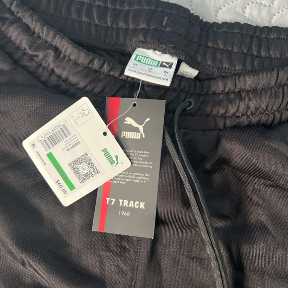 Puma men’s iconic T7 track pants joggers Athletic elastic activewear large - Picture 4 of 5